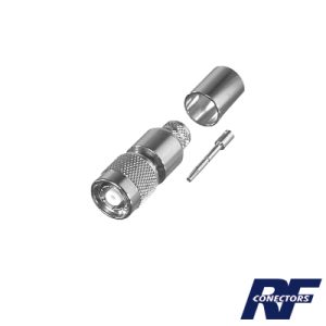 Conector tnc macho inverso, anillo plegable para ensamblar, RP-1202-I, RF INDUSTRIES,LTD, Conectores de Radiocomunicación