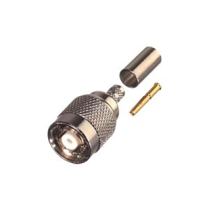 Conector tnc macho inverso de anillo plegable para cables, RP-1202-X, RF INDUSTRIES,LTD, Conectores de Radiocomunicación