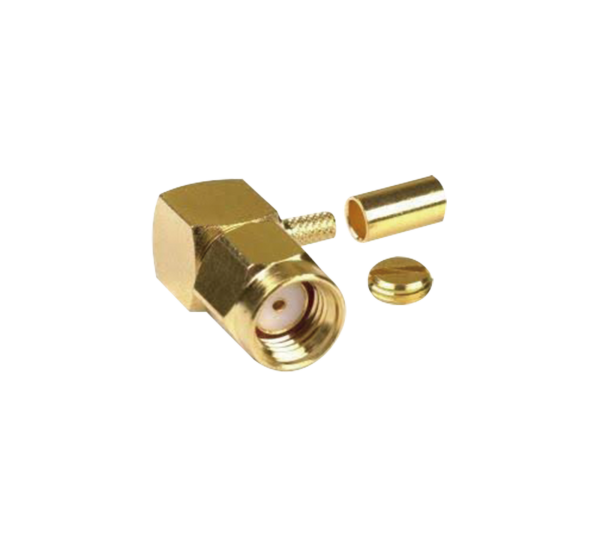 Conector sma macho inverso en ángulo recto, anillo, RP-3010-1B, RF INDUSTRIES,LTD, Conectores de Radiocomunicación