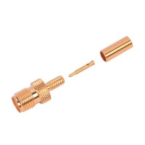 Conector sma hembra inverso de anillo plegable para cable, RP-3050-1B, RF INDUSTRIES,LTD, Conectores de Radiocomunicación