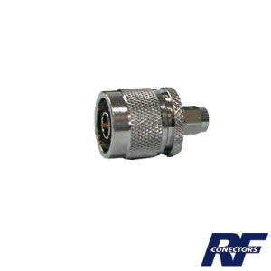 Adaptador en línea de conector sma macho a n macho, níquel/, RSA-3453, RF INDUSTRIES,LTD, Adaptadores de Radiocomunicación