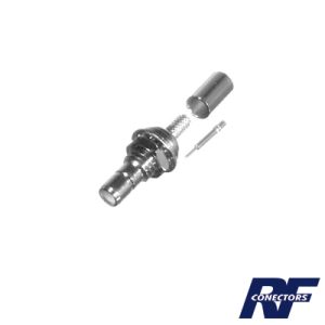Conector smb hembra para panel en d-plano, de anillo, RSB-4252-B, RF INDUSTRIES,LTD, Conectores de Radiocomunicación