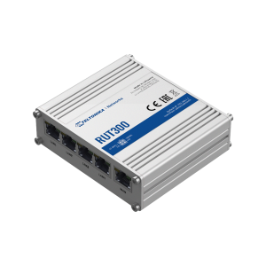 Router industrial vpn, 5 puertos 10/100 mbps, modelo RUT300, RUT300, TELTONIKA, Networking de Redes e IT