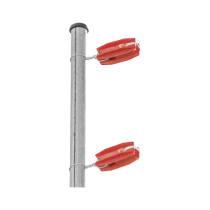 Aislador de color rojo para postes de esquina de alta, SFESQUINEROR, SFIRE, Cercas Eléctricas de Automatización e Intrusión