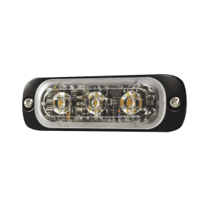 Luz auxiliar de 3 led, ambar, sae, 12-24 vcd, lente, SP3A, SIGNALPRO, Luces Auxiliares Vehiculares de IoT / GPS / Telemática y Señalización Audiovisual