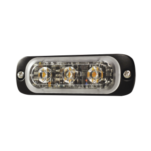 Luz auxiliar de 3 led, roja, sae, 12-24 vcd, lente, SP3R, SIGNALPRO, Luces Auxiliares Vehiculares de IoT / GPS / Telemática y Señalización Audiovisual