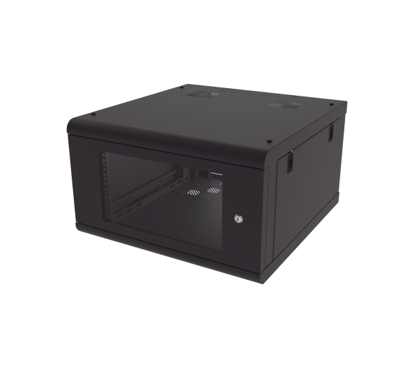 Gabinete de pared con puerta de cristal templado, 635 mm de, SR-1906-GN2G, LINKEDPRO, Racks y Gabinetes de Cableado Estructurado