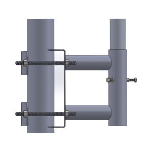 Adaptador para colocar mástil (tubo) a poste recto., modelo, SS-OP-TM, SYSCOM TOWERS, Torres y Mástiles de Redes e IT