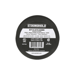 Cinta eléctrica stronghold para aislar, de pvc, uso general, ST14-075-60BK, PANDUIT, Herramientas de Redes e IT
