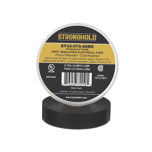 Cinta eléctrica stronghold para aislar, de pvc, uso, ST43-075-66BK, PANDUIT, Herramientas de Redes e IT