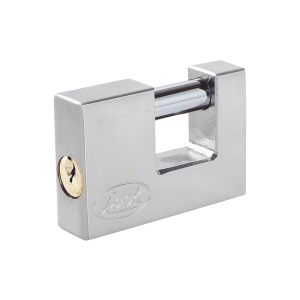 Candado para cortina metálica / medida 70 mm/ acabado cromo, SYS-L22-C70-ECSB, LOCK, Herramientas de Automatización e Intrusión