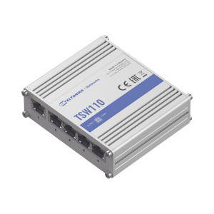 Switch industrial no-administrable 5 puertos gigabit,, TSW110, TELTONIKA, Networking de Redes e IT