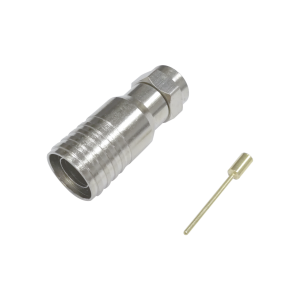 Conector f macho en 75 ohm, plegable para instalar en, TT11-F03, EPCOM TITANIUM, Conectores de Radiocomunicación