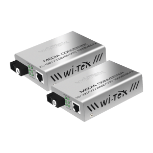 Convertidor de medios / hasta 25 km / 1 puerto sc 1000mbps, WIMC101G, WI-TEK, Networking de Redes e IT