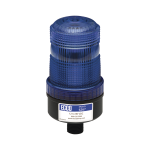 Mini baliza de led color azul montaje permanente sae clase, X6267-B, ECCO, Estrobos / Burbujas Vehiculares de IoT / GPS / Telemática y Señalización Audiovisual