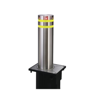 Bolardo neumático de acero inoxidable / 220 mm de diámetro, XB-220, ACCESSPRO, Acceso Vehicular de Control  de Acceso