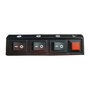 Switch de 4 interruptores para encendido/apagado y control, XDKQH01, EPCOM INDUSTRIAL SIGNALING, Mini Barras Vehiculares de IoT / GPS / Telemática y Señalización Audiovisual