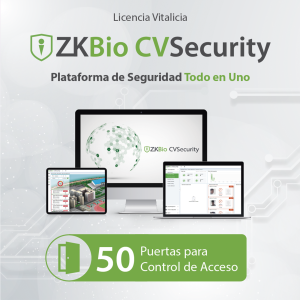 Licencia para zkbi cvosecurity permite gestionar hasta 50, ZKCVACP50, ZKTECO, Software de Asistencia de Control de Acceso