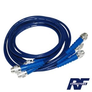 Juego de 3 cables doble malla de 48" con adaptadores, RFA-4041, RF INDUSTRIES,LTD, Cables de Radiocomunicación